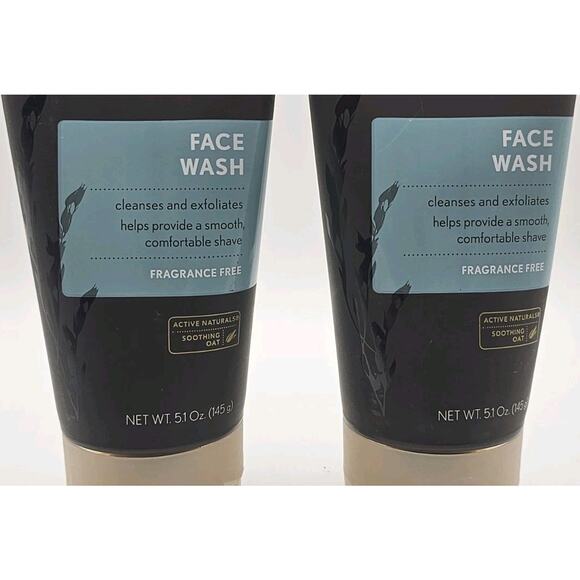 2 Tubes Aveeno Active Naturals Mens Face Wash Fragrance Free 5.1 Oz Exfoliate - Picture 2 of 4